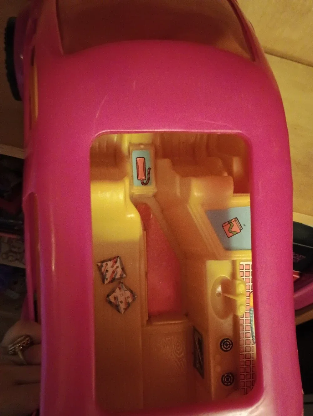 Vintage Barbie Mini Camper Van / | Retro Pink Camper |